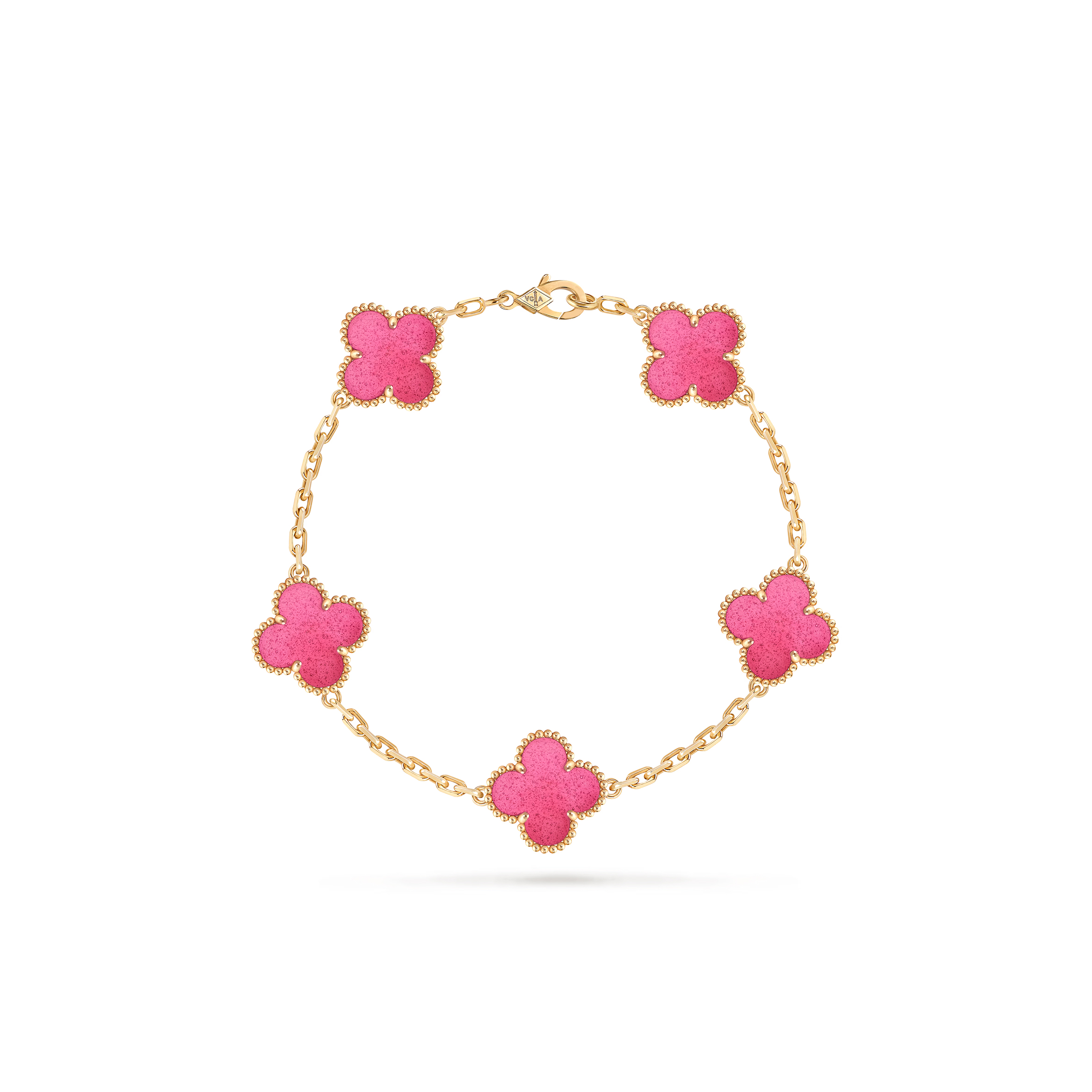 VAN CLEEF ARPELS VINTAGE ALHAMBRA BRACELET 5 MOTIFS VCARPQZI00